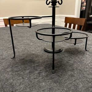 Longaberger Wrought Iron 3 Tier Swivel Caddy